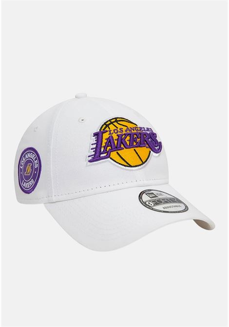 White 9FORTY LA Lakers NBA men's and women's cap NEW ERA | 60503587.